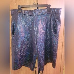 J. Valentine women's holographic biker shorts XXL